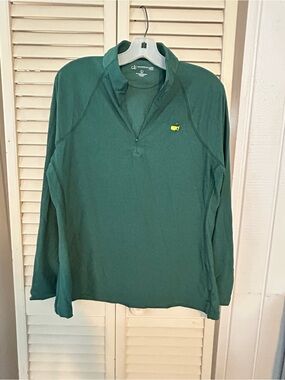Magnolia Green Woman’s Quarter-Zip Pullover with Embroidered Logo